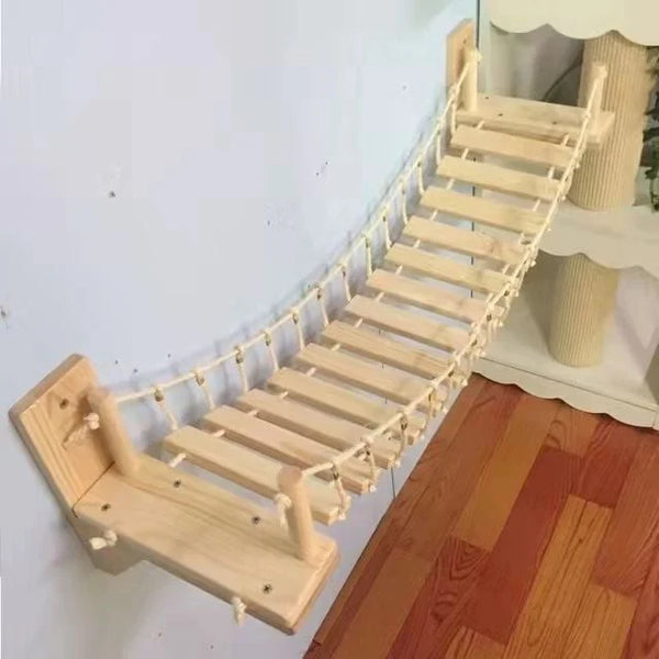 Le pont suspendu pour chats : un terrain d’aventure suspendu pour stimuler votre félin 🐾🌉