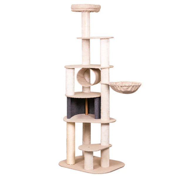 Arbre à chat design et fonctionnel : un espace complet pour le bien-être de votre félin 🐾✨