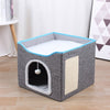 Lit en lin - Tabouret sisal pour chat - Triple utilisation