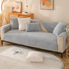 Home Fashion Solid Color Lambswool Sofa Cover