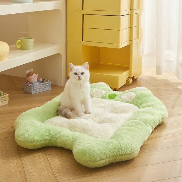 Tapis-Lit Doublé de Polaire pour Chats