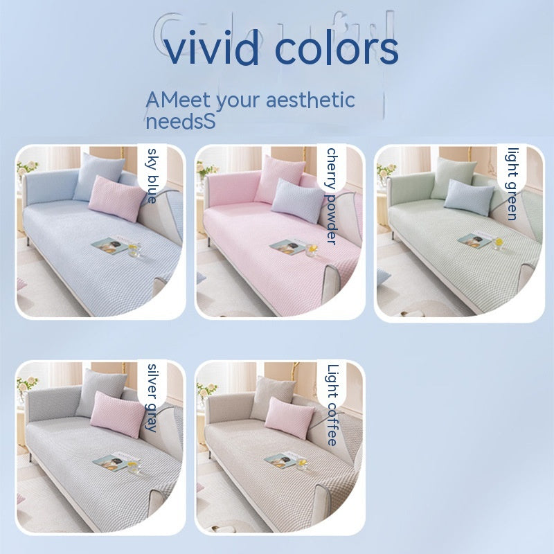Summer Ice Silk Simple And Refreshing Sofa Cover