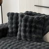 Thickened Rabbit Plush Sofa Cushion Wholesale Winter Thermal Non-slip Sofa Cushion