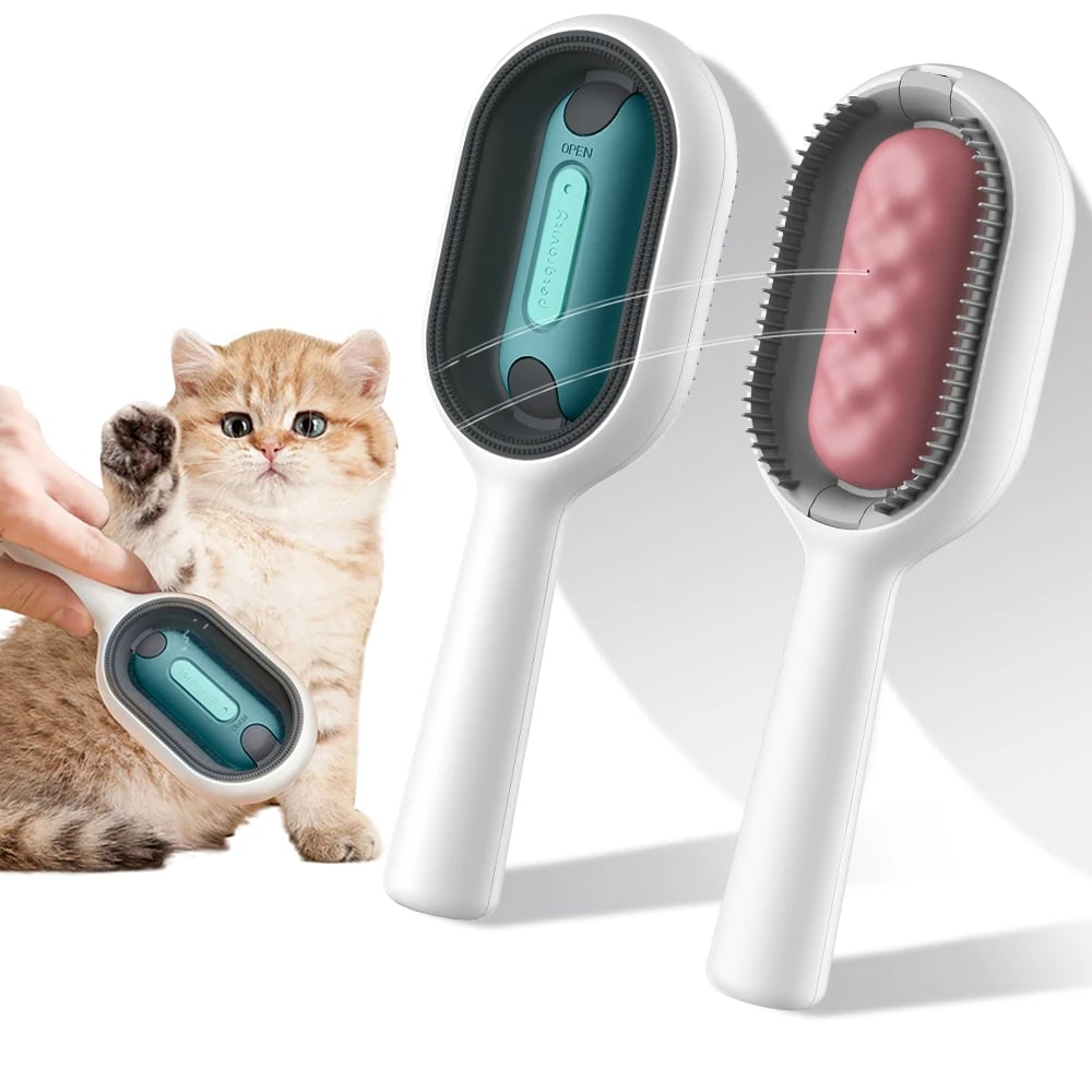 MAGICBRUSH - Brosse ultime pour poils de chat  - 3 en 1 avec réservoir d'eau