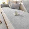 Waterproof To Prevent Leakage Of Urine Chenille Solid Color Sofa Cushion Straight Row Universal Three-seat Cover Cloth Cushion