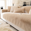 Mink Fur Light Luxury Cream Style Sofa Cushion Winter Thickened Fleece New