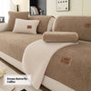 Lambswool Sofa Cushion Solid Color Non-slip Sofa Seat Cover