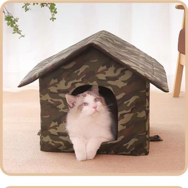 Maison pour Chat Hiver – Imperméable, Coupe-Vent & Lavable