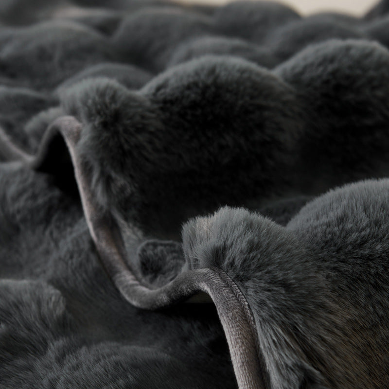 Thickened Rabbit Plush Sofa Cushion Wholesale Winter Thermal Non-slip Sofa Cushion