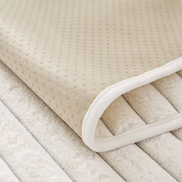 Rabbit Hair Straight Sofa Cushion Winter Thick Non-slip Leather Sofa Cover