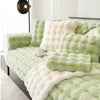 Thickened Rabbit Plush Sofa Cushion Wholesale Winter Thermal Non-slip Sofa Cushion