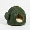 Niche Cactus Fermée et Confortable pour Chats - Parfaite pour l'Hiver