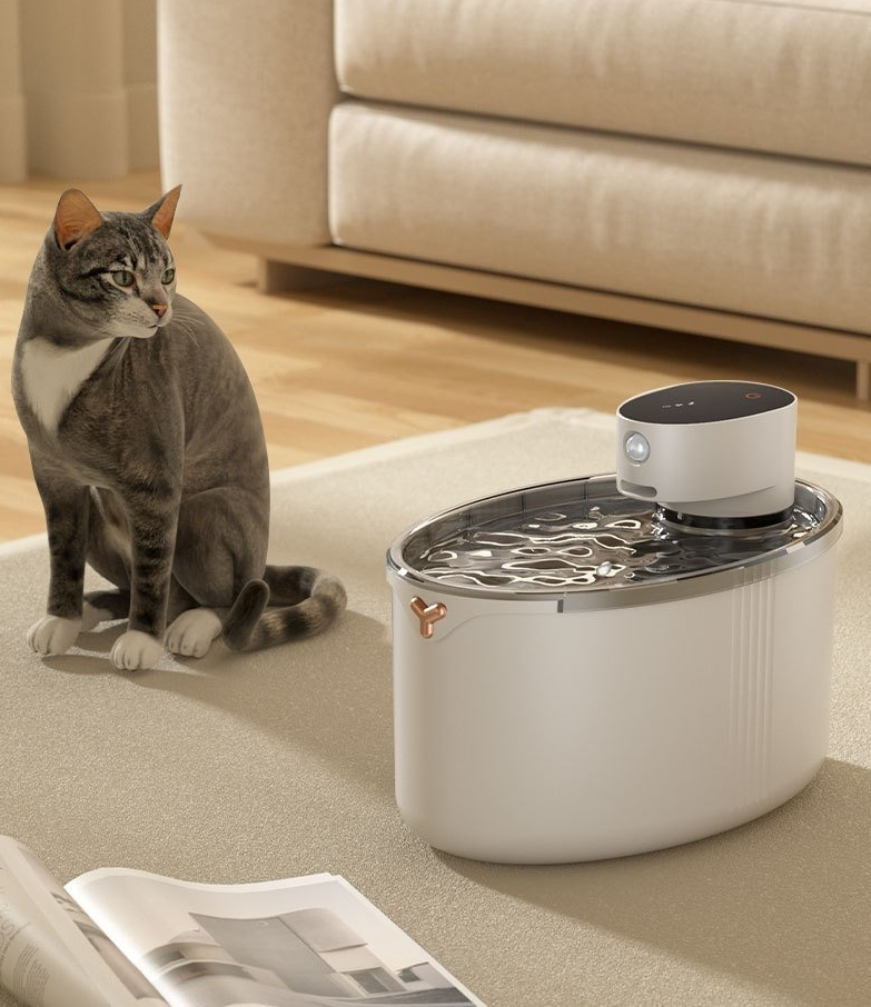 Premium - Distributeur d'Eau Intelligent sans Fil pour chat