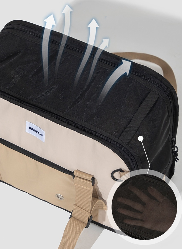 Sac de Transport Portable et Respirant pour Chats - Bandoulière Léger en Toile