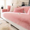 Mink Fur Light Luxury Cream Style Sofa Cushion Winter Thickened Fleece New