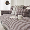 Thickened Rabbit Plush Sofa Cushion Wholesale Winter Thermal Non-slip Sofa Cushion