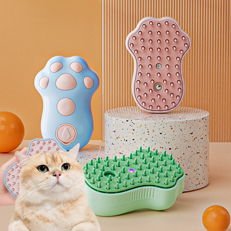 Peigne Électrique Vaporisateur pour Chats - Accessoire de Toilettage Innovant