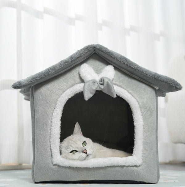 Maison d’Hiver Douillette pour Chat