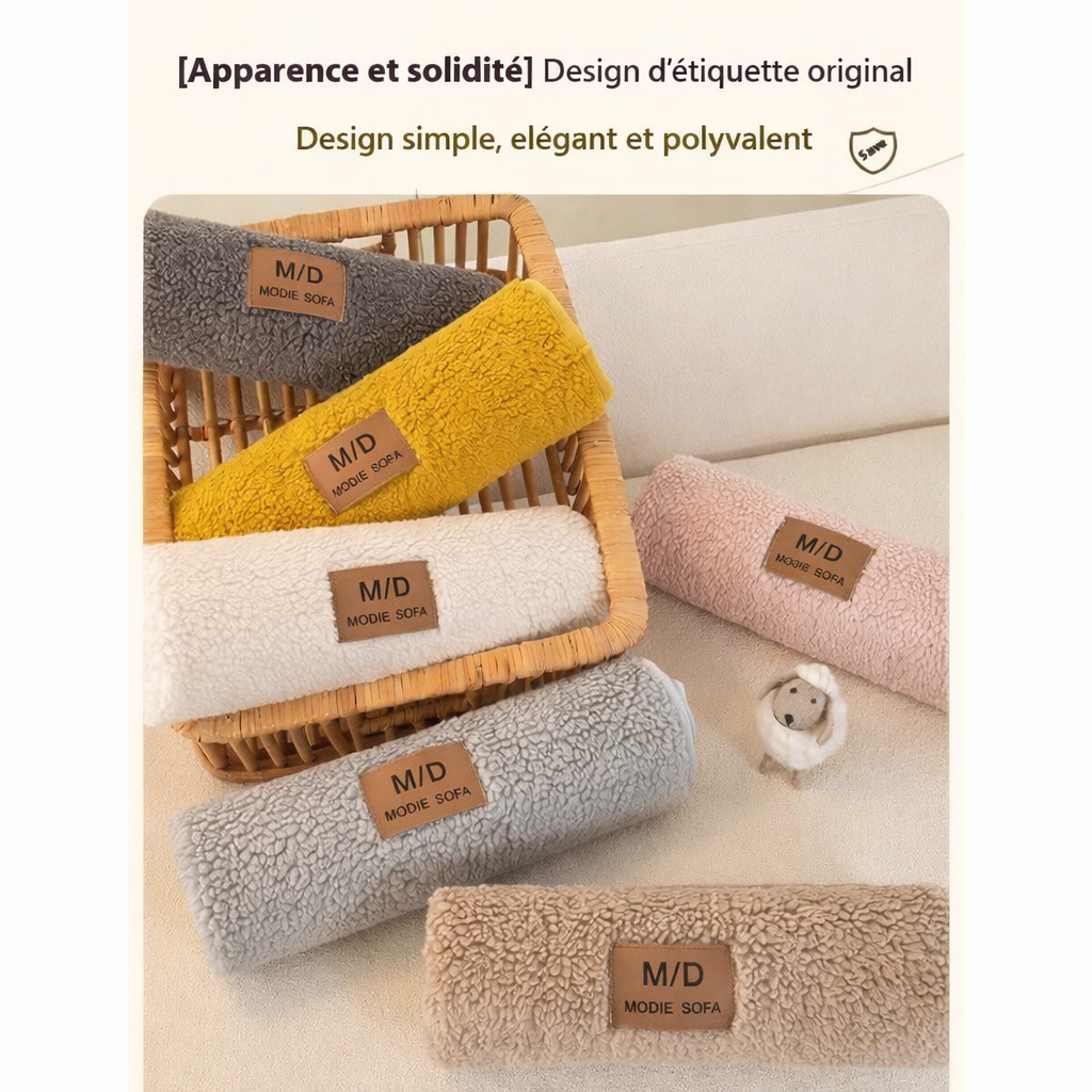 Protection de Canapé Anti-Griffures pour Chat – Coussin en Laine