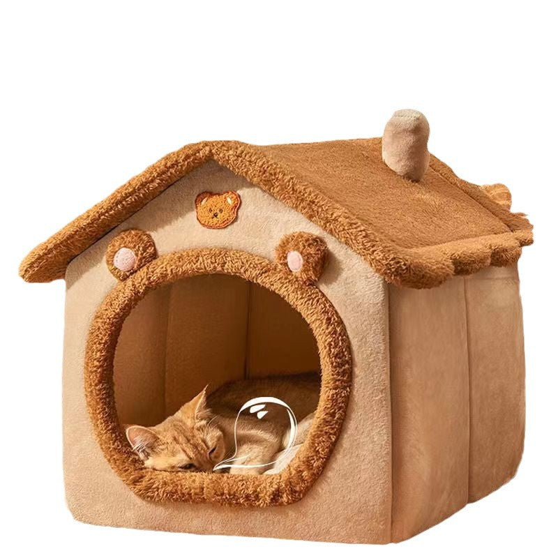 Maison Chat Marron