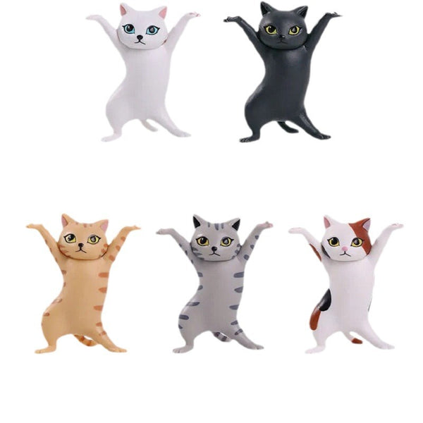 DANDYCAT - Pack de 5 pièces Portes-stylos en forme de chat dansant -