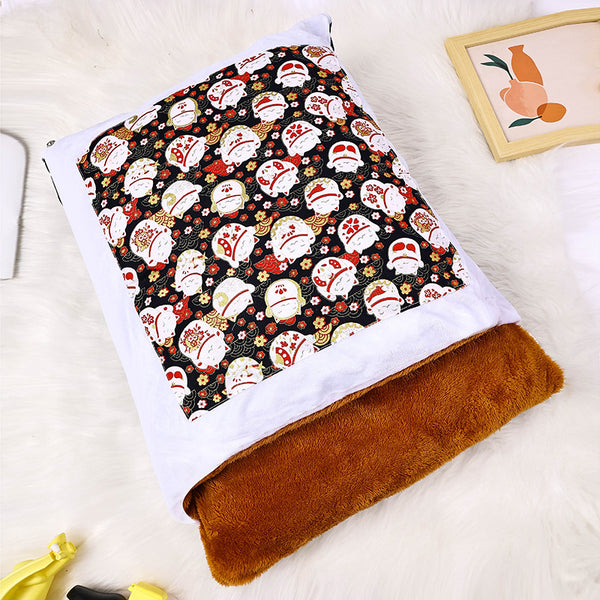 COUETTE ET OREILLER - Sac de Couchage pour chat Chaud et Douillet