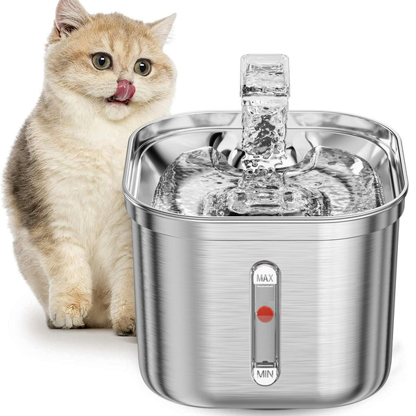 Fontaine à eau intelligent à induction automatique pour chat, grande capacité de 2,5 L