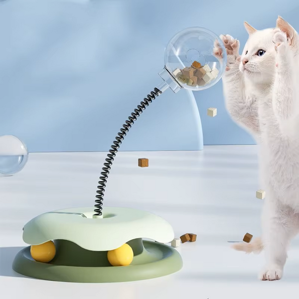 TOURNI'CHAT Gourmand – Le Jouet Interactif qui Éveille les Sens de votre félin