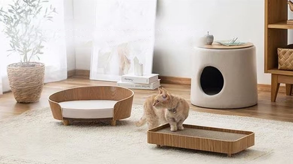 Niche en Bois pour Chats - Bois de qualité, solide et durable