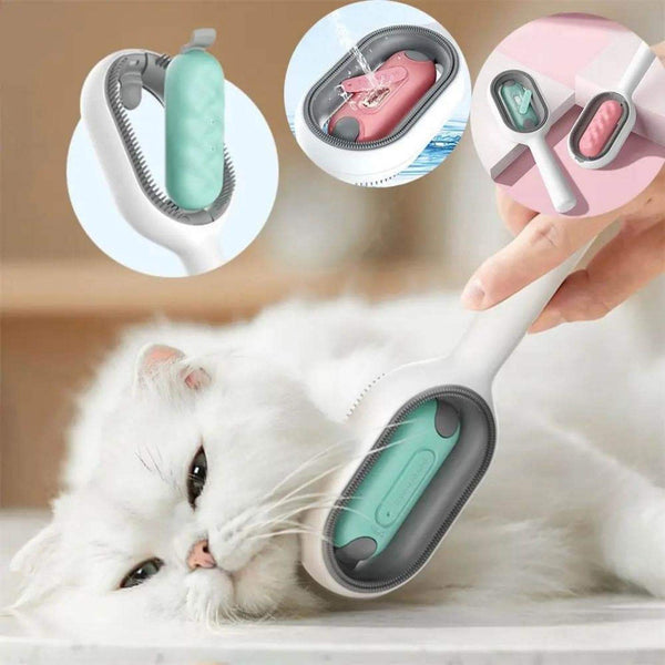 MAGICBRUSH - Brosse ultime pour poils de chat  - 3 en 1 avec réservoir d'eau