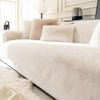 Mink Fur Light Luxury Cream Style Sofa Cushion Winter Thickened Fleece New