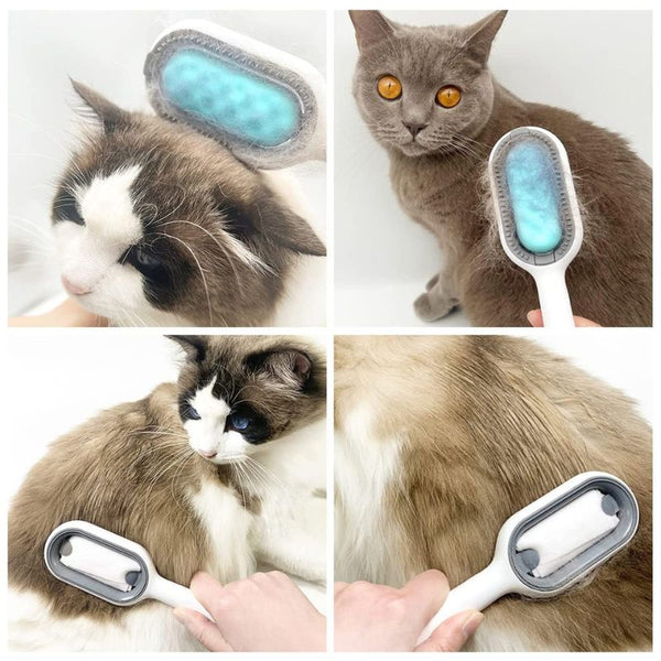 MAGICBRUSH - Brosse ultime pour poils de chat  - 3 en 1 avec réservoir d'eau