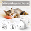 Jouet pour Chat Automatique 360° avec Plume - Amusement et Stimulation Assurés