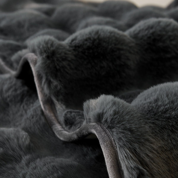 Thickened Rabbit Plush Sofa Cushion Wholesale Winter Thermal Non-slip Sofa Cushion