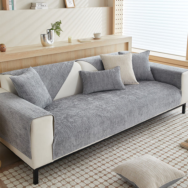 Four Seasons Universal Minimalist Style Chenille Sofa Cushion