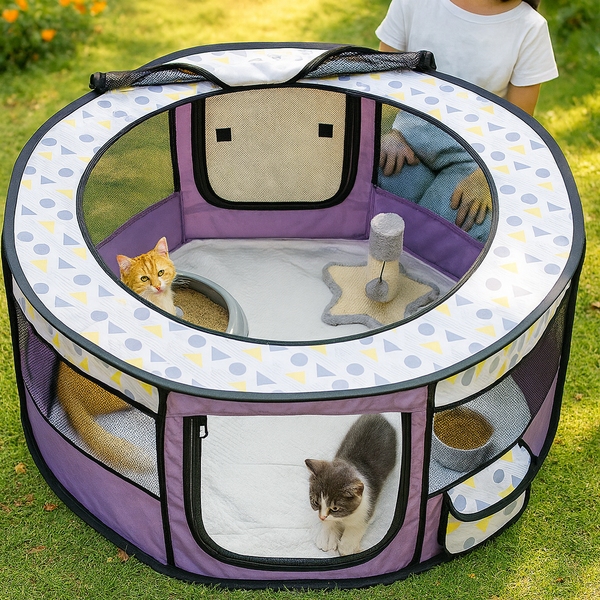 Parc pour Chat - Sécurité, Confort et Espace de Jeu !