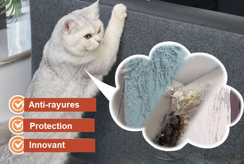 Tapis Anti-Rayures pour Chat - Protection ultime de vos surfaces et de vos canapés