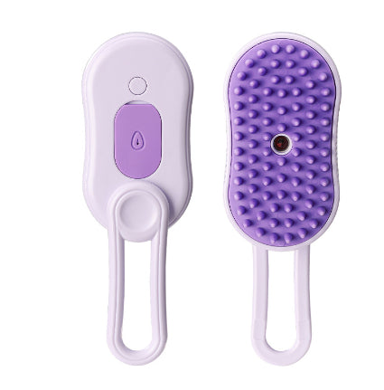 Brosse Vapeur Électrique 3-en-1 pour Chats - Peigne de Massage et Élimination des Poils