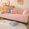 Home Fashion Solid Color Lambswool Sofa Cover