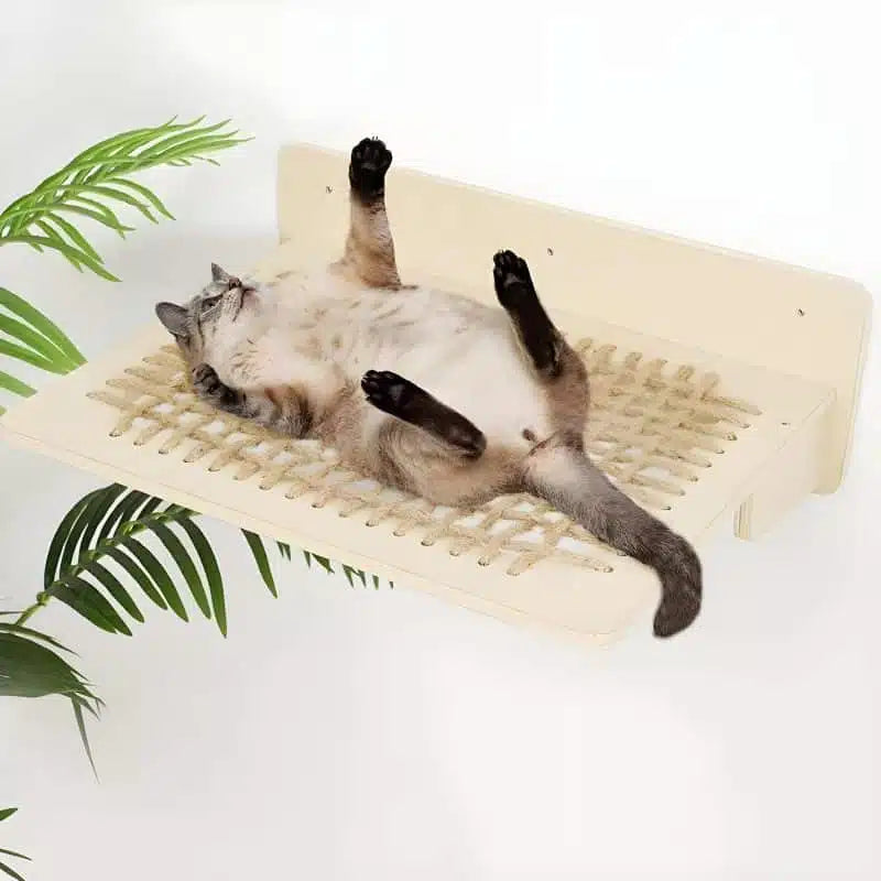 Lit Suspendu pour Chat en corde de chanvre respirante