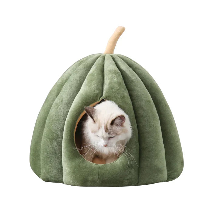 Coussin Citrouille pour Chat - Nid douillet